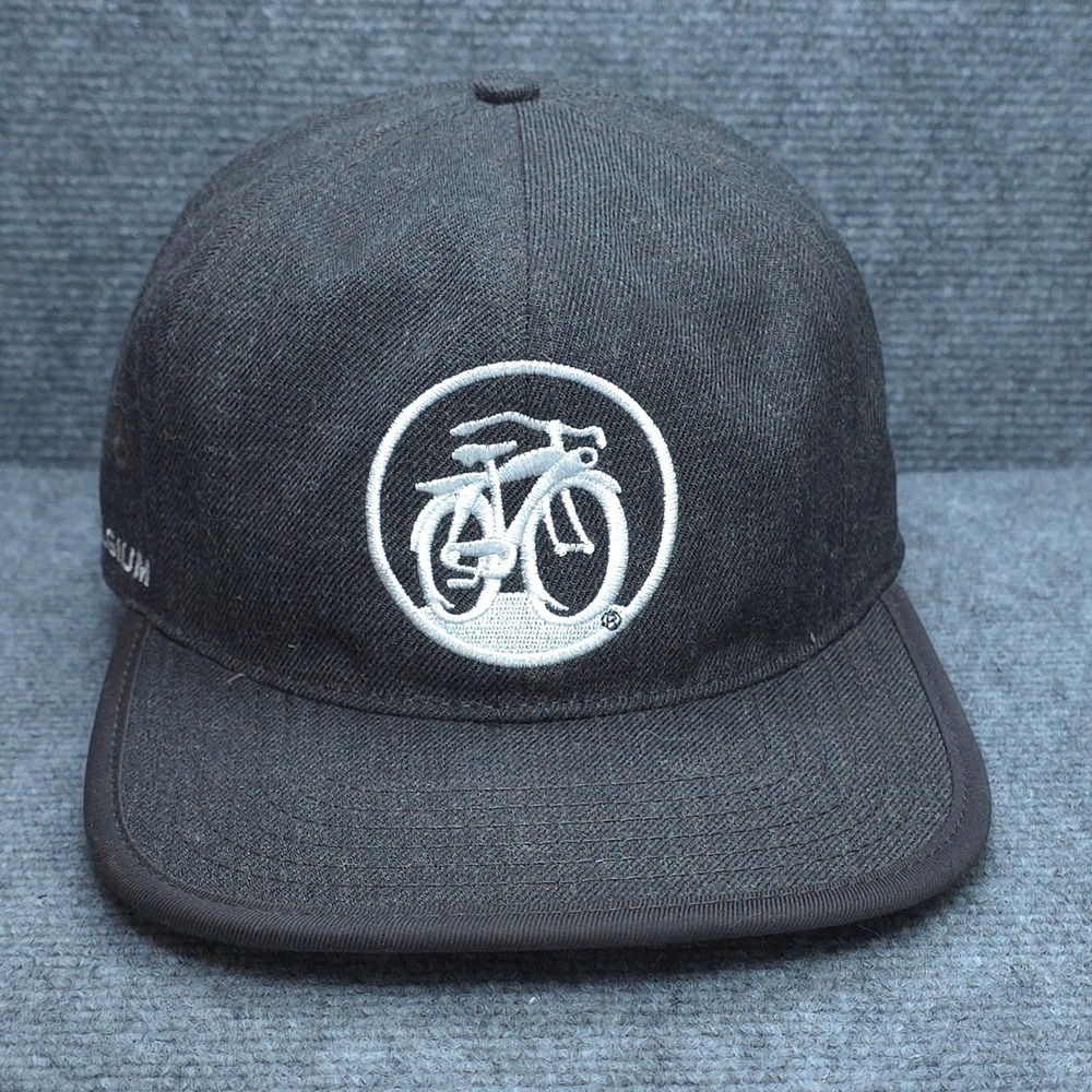 New Belgium Brewing Fat Tire Hat Cap Snapback Mens Black Gray Beer Bicycle Ale
